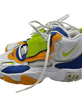 Nike Air Speed Turf Basketball Shoes Youth Size 6 White Green Blue DR9869-100